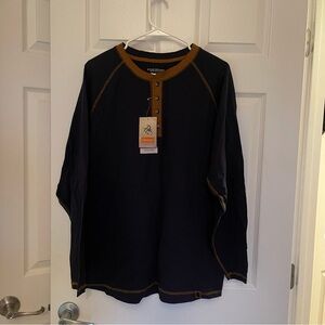 NWT blue and brown Long Sleeve Shirt